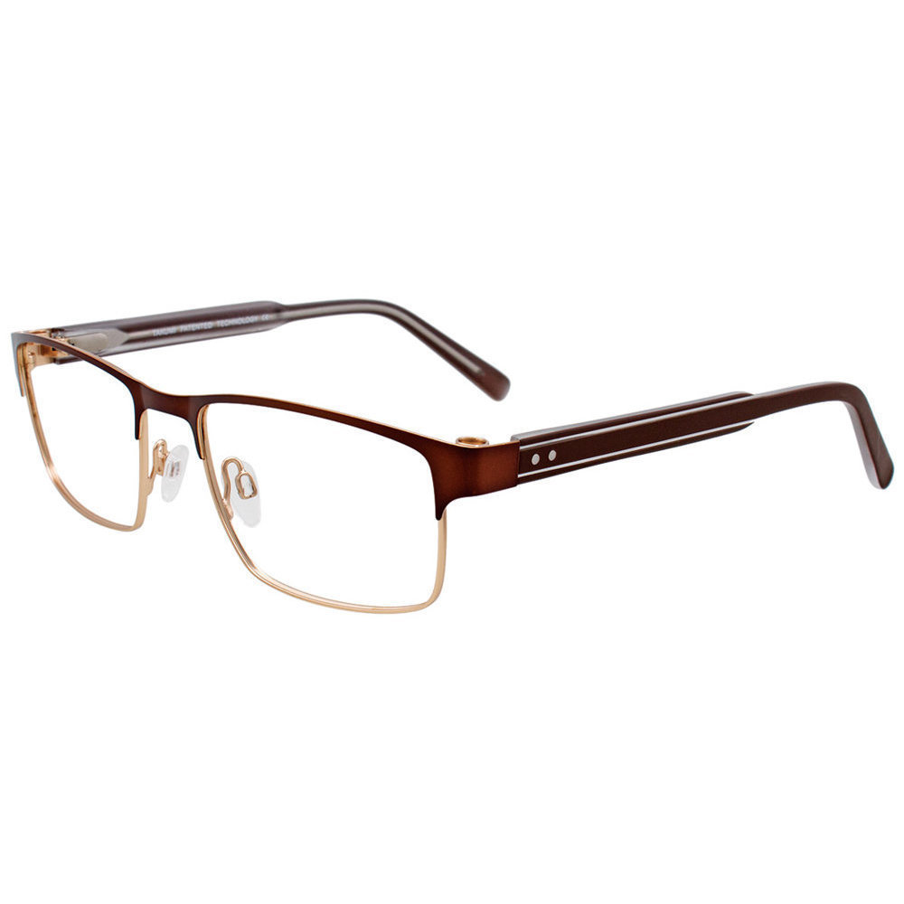 TAKUMI TK1033 Eyeglasses 010 Satin Dark Brown   Gold 53mm
